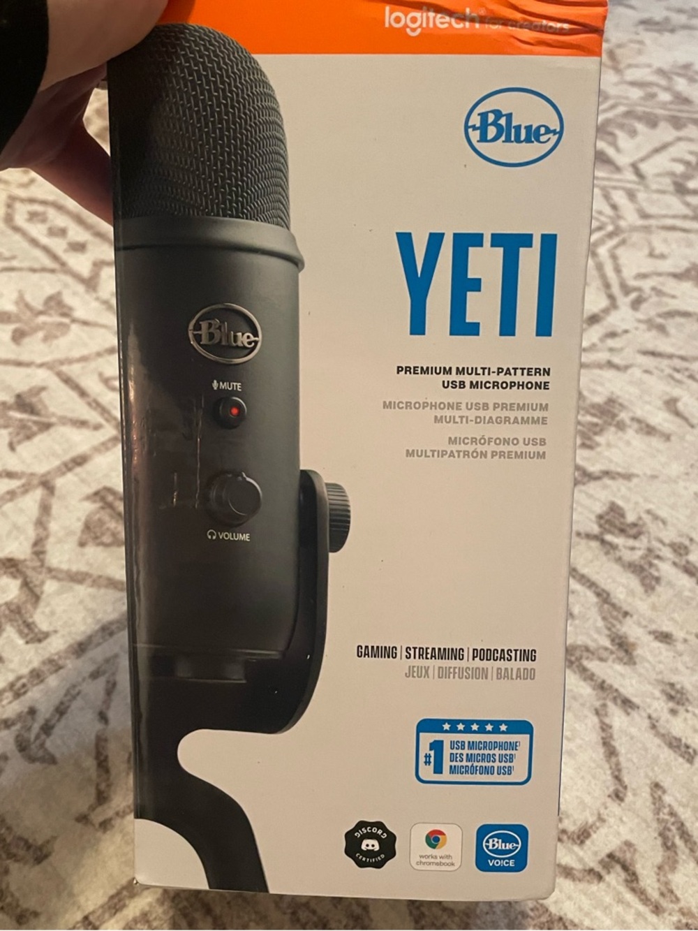 Logitech Blue Yeti USB Microphone in Black